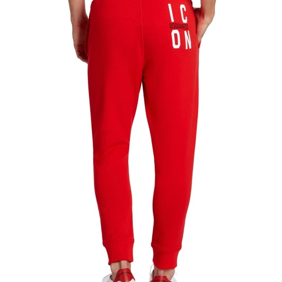 DSQUARED2ICON LOGO JOGGERS PANTS SIZE MEDIUM NEW